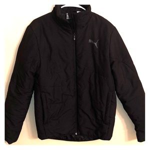 Black puma coat. Size sm.
